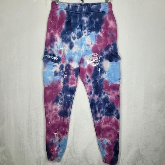 Nike Sportwear Club Space Wave Cargo Sweatpants Joggers Size Small - Picture 1 of 10